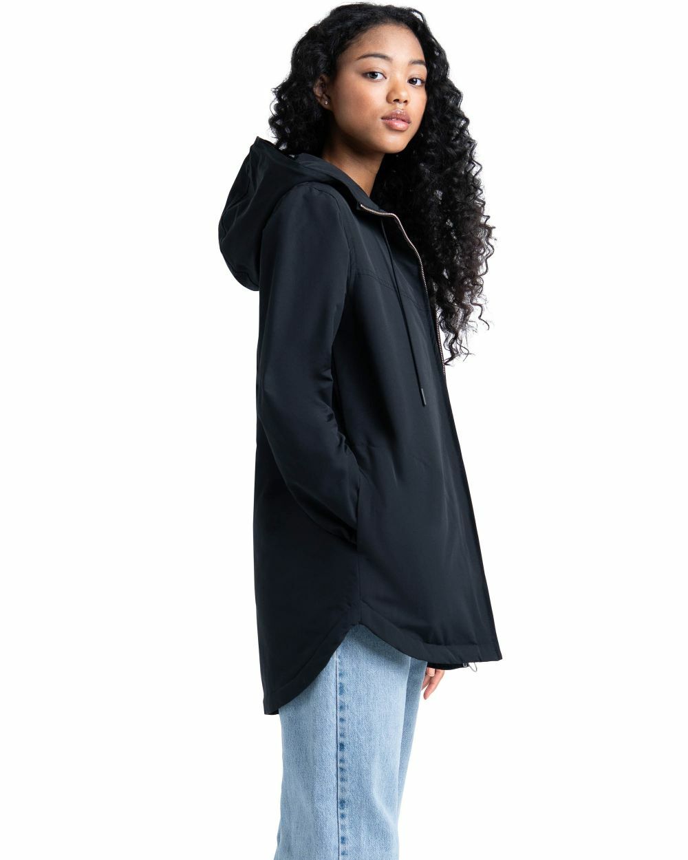 HERSCHEL HERSCHEL WOMENS INSULATED HOODED JUMPER SCHWARZ AUSSEN ACTIVE WEAR 40022-00113