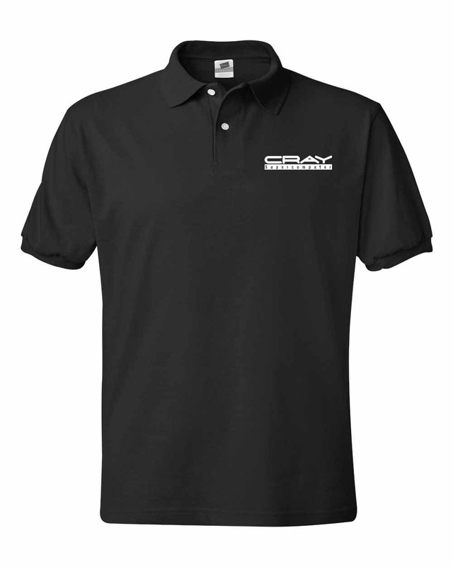 Cray Supercomputer Vintage Retro Logo Computer Geek Polo T- shirts