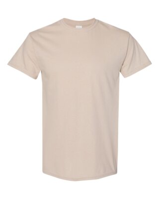 NEW Gildan Men's Heavy Cotton Plain Crew Neck Short Sleeves T-Shirt 5000