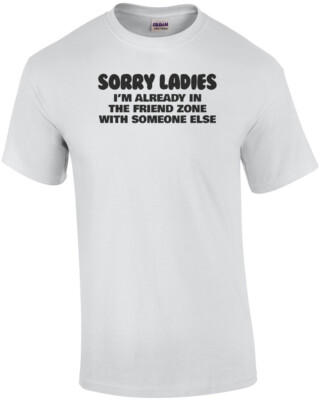 Sorry Ladies I'm Already In The Friend Zone With Someone Else T-Shirt