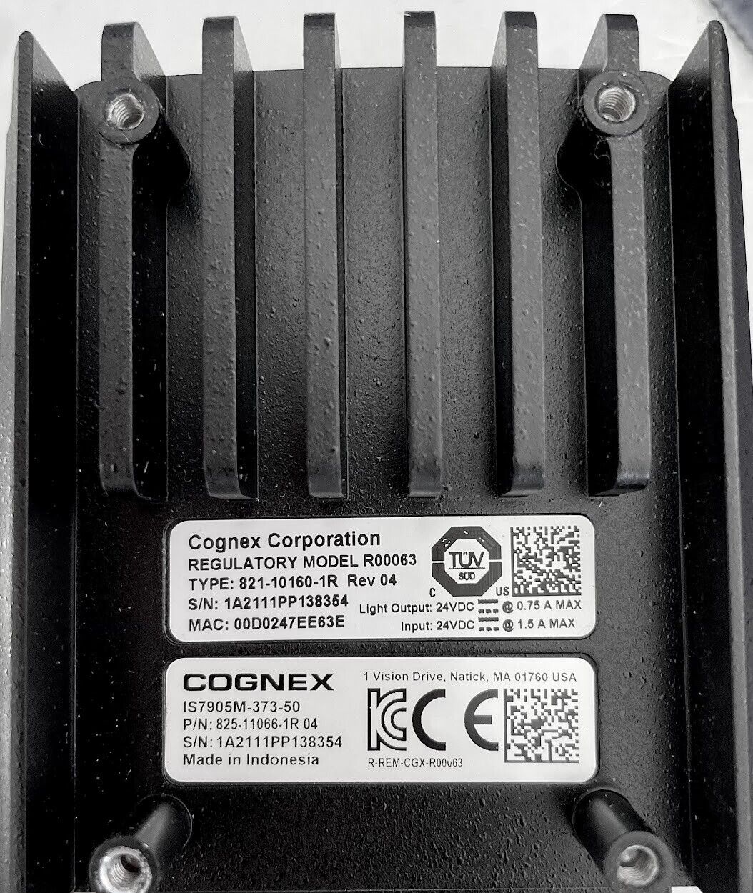 Cognex IS7905 Camera + Cables 7905-373-50 In-Sight 7905 Cognex IS7905 Camera + Cables 7905-373-50 In-Sight 7905