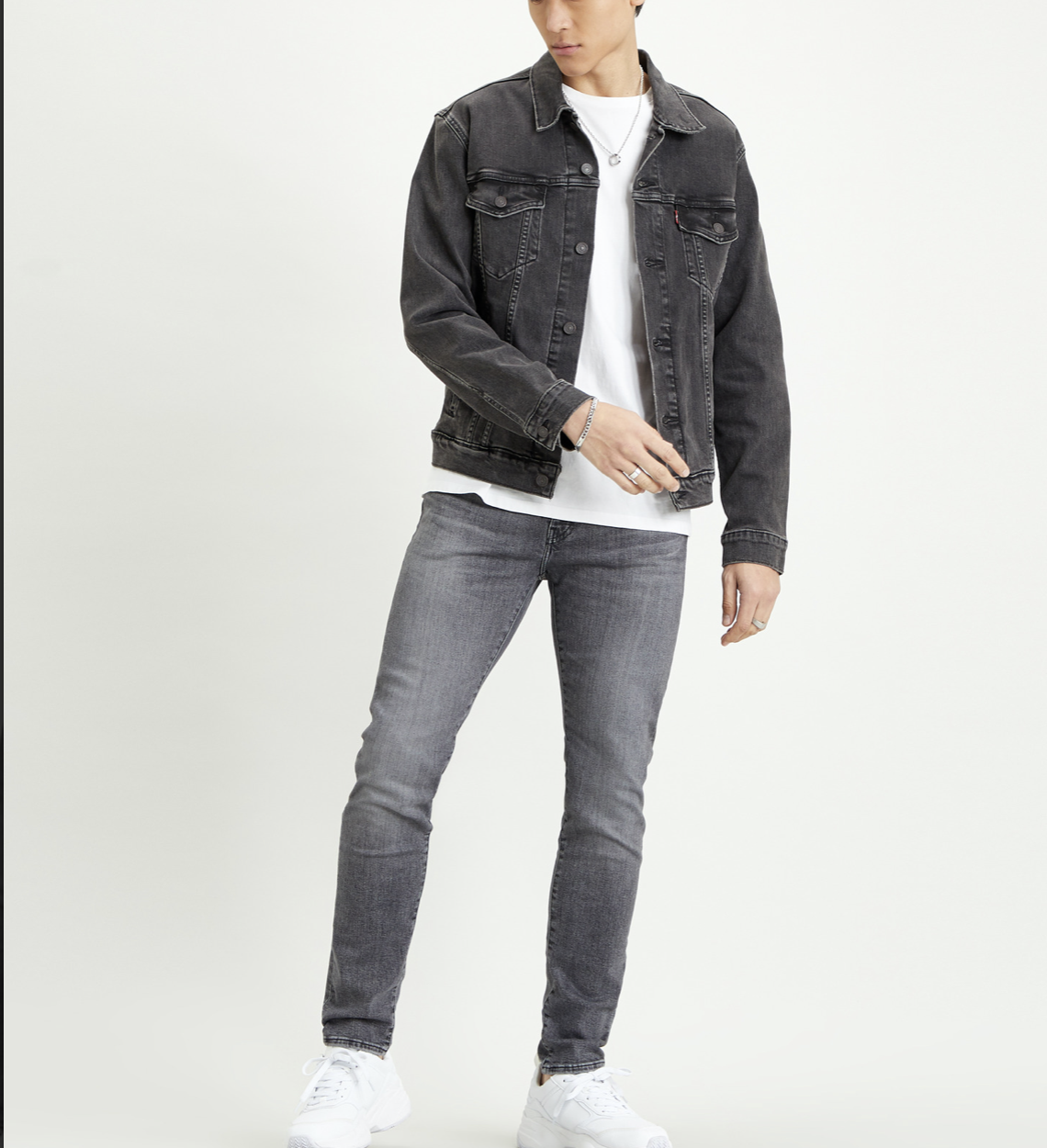 Черная мужская джинсовая куртка Levi's 723340332