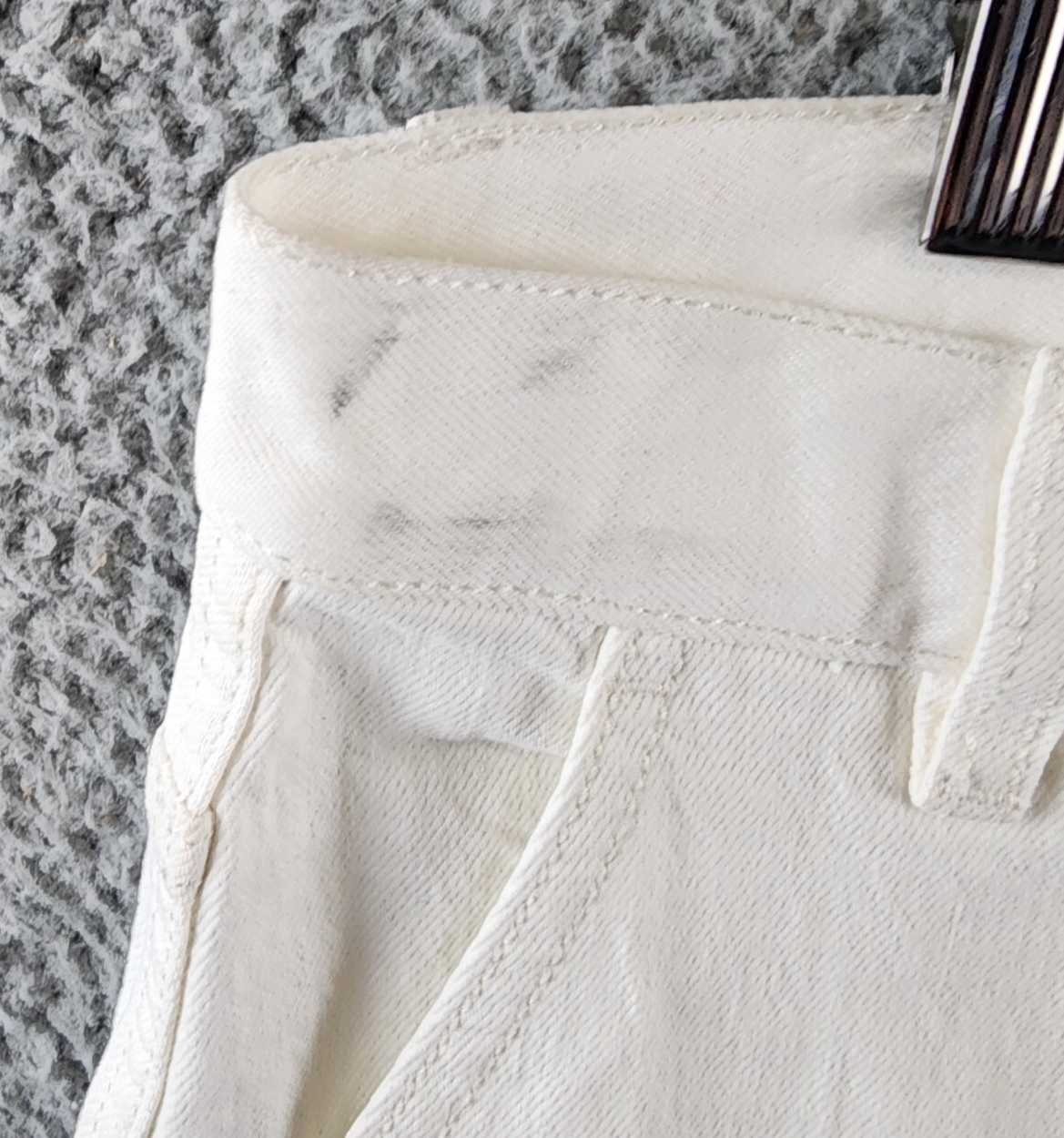 REBECCA MINKOFF Relaxed Cargo Pants Women's 30 Alabaster Button Zip Closure - Picture 11 of 20