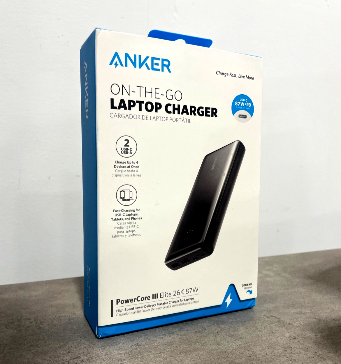 オグチャンAnker PowerCore III Elite 25600 Anker PowerCore III Elite 25600 mah 87W USB C PD Portable