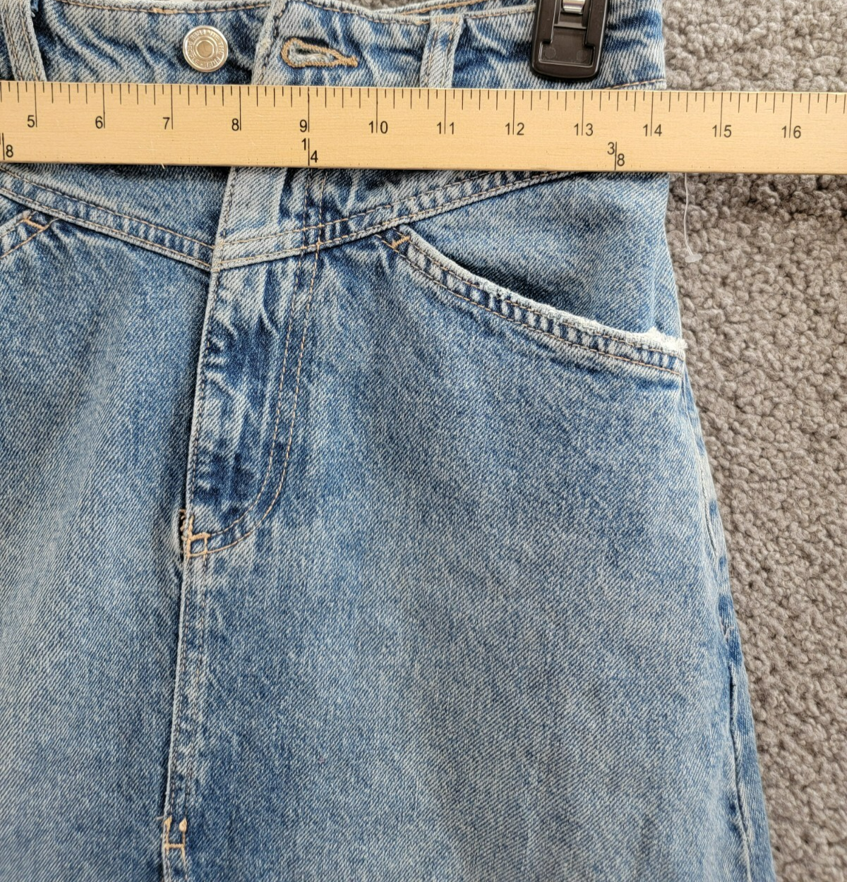 Free People We The Free Come As You Are Denim Maxi Skirt Women's 0 Medium Indigo - Picture 5 of 16