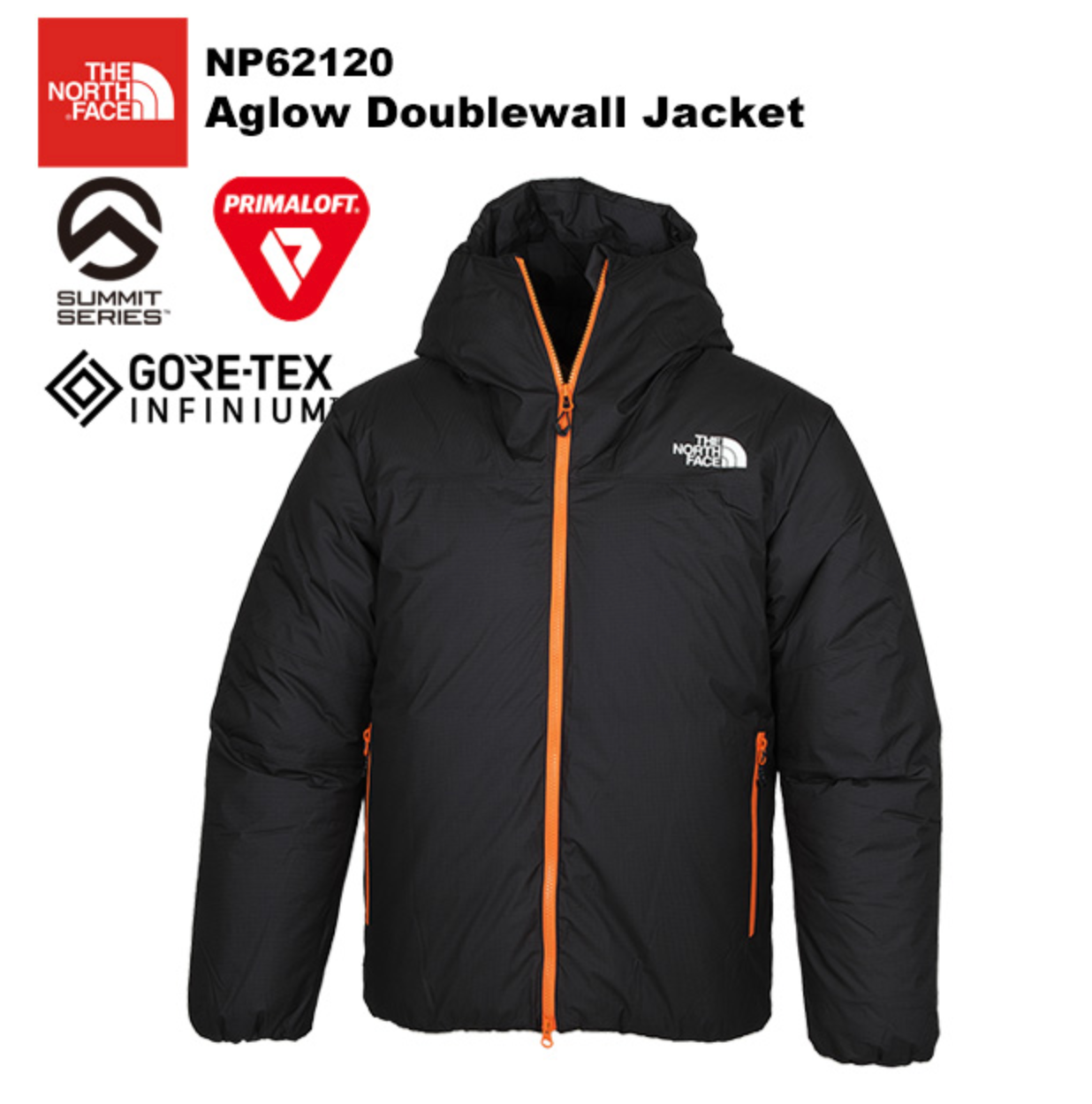 Pre-owned The North Face Aglow Double Wall Jacket Np62120 Gore-tex Two Layer Structure In Black