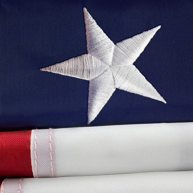 3x5 American Flag Allegiance Flag Outdoor Heavy Duty, Embroidered Stars, to USA