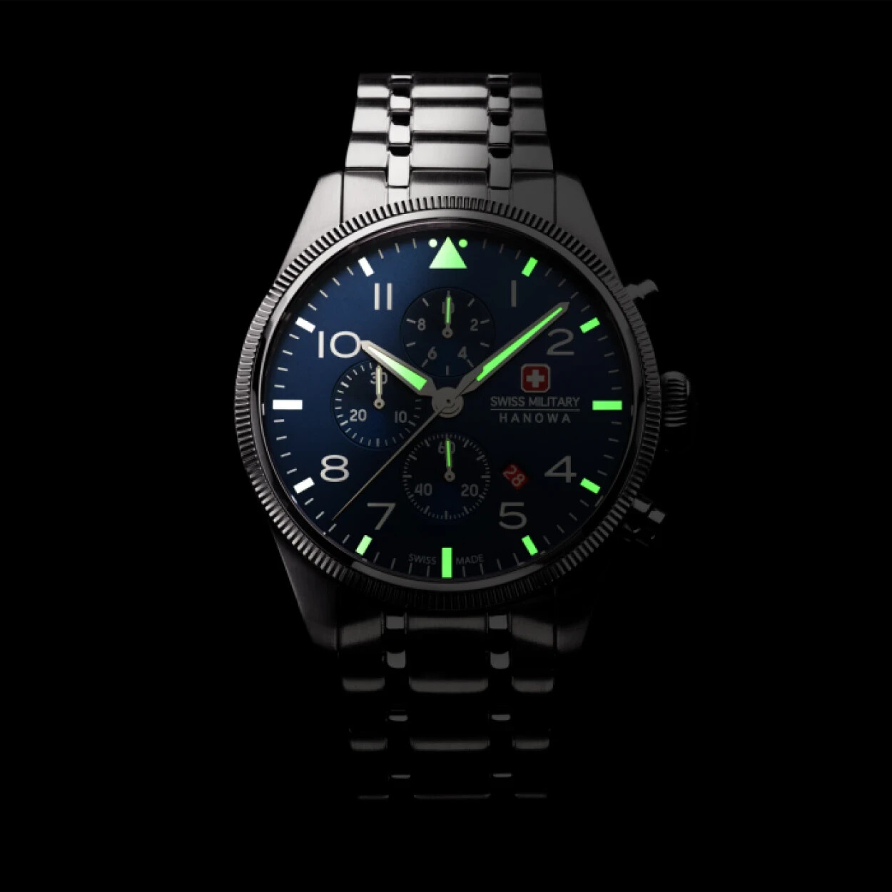 Pre-owned Swiss Military Hanowa Swiss Made Mens Watch Smwgi0000403