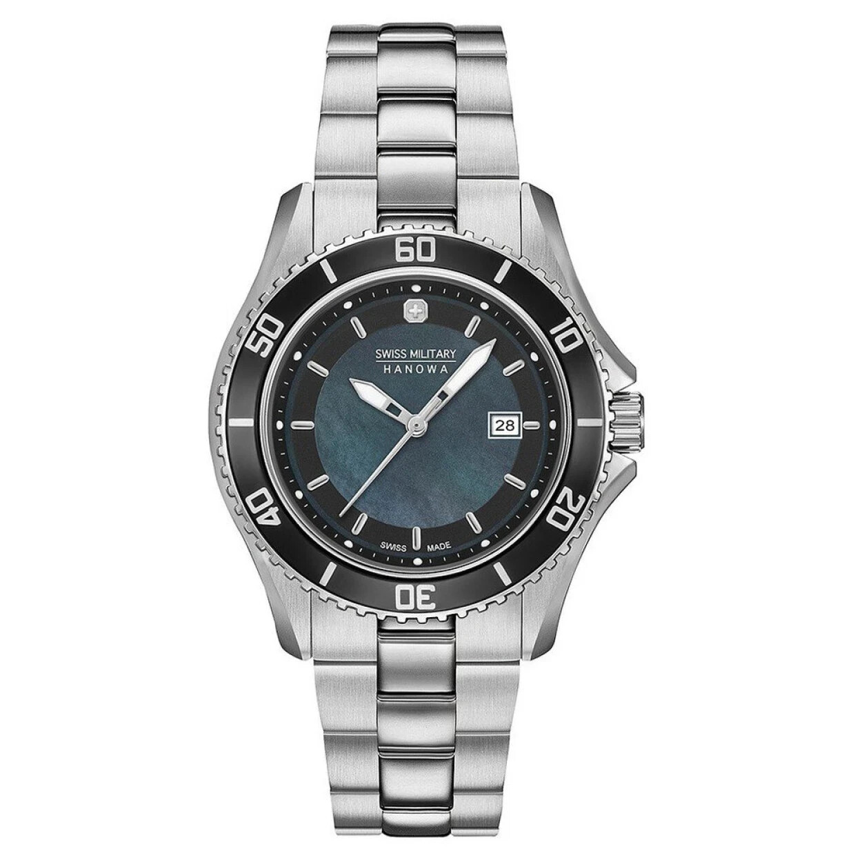 Pre-owned Swiss Military Hanowa Swiss Made Automatic Women's Watch 06-7296.7.04.007