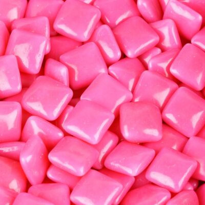 Bayside Candy Chiclets - Chewing Gum - Pink Chiclets, 5LB