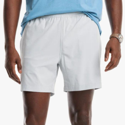 Southern Tide Men's Seagull Gray Rip Channel Active 6'' Lined Shorts Size 2XL XXL