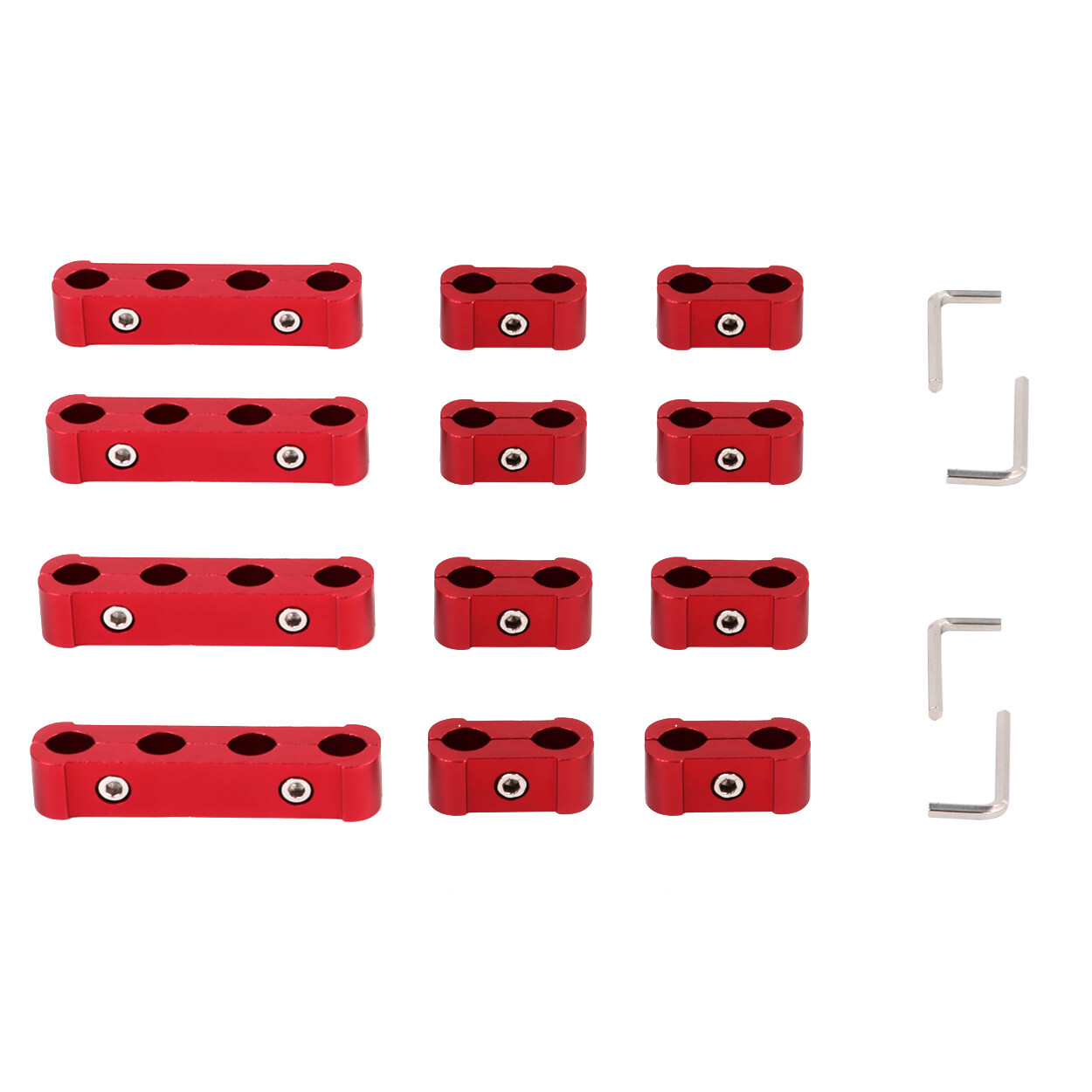 Spark Plug Heat Shield Protector Engine Spark Plug Wire Separator Red 20Pcs