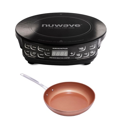 Nuwave Pic Flex Precision Cooktop With 8 Ceramic Nonstick Fry Pan