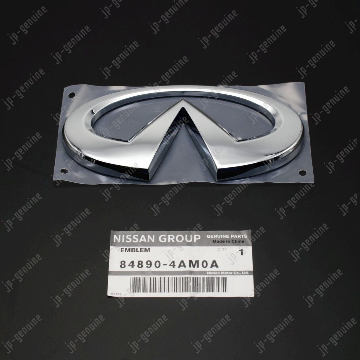 OEM Genuine Nissan INFINITI Q70 84890-4AM0A Trunk Lid Chrome Silver Emblem Logo