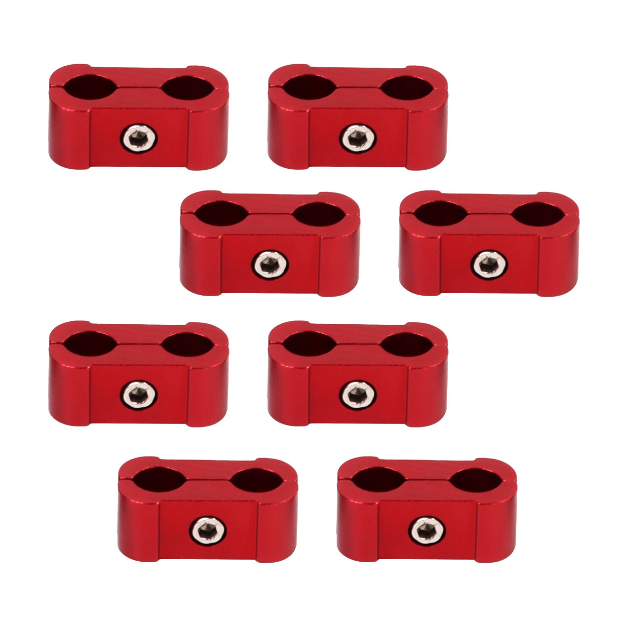 Spark Plug Heat Shield Protector Engine Spark Plug Wire Separator Red 20Pcs
