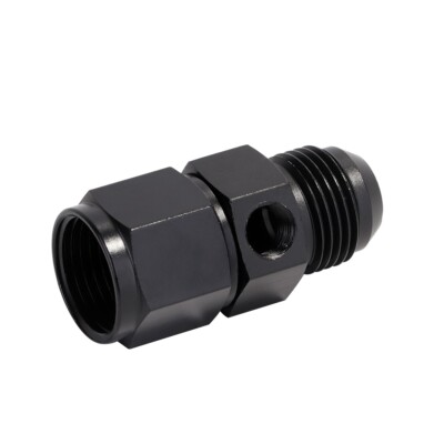 Fuel Pressure Fitting 4AN Male to Female with 1/8 NPT Gauge Port Hose Adapter