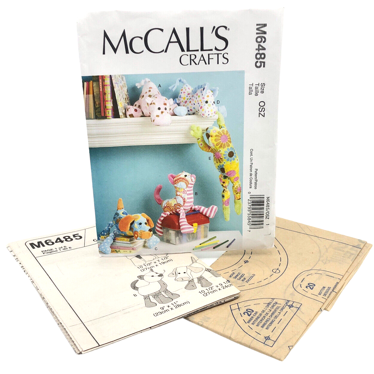 M6485 Hippo Cat Dog Horse Frog One Size