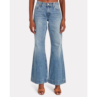 デニム・ジーパン RE DONE Women Denim Pants 141 03WESYSTR BLUE RE/DONE | Straight Leg Collection
