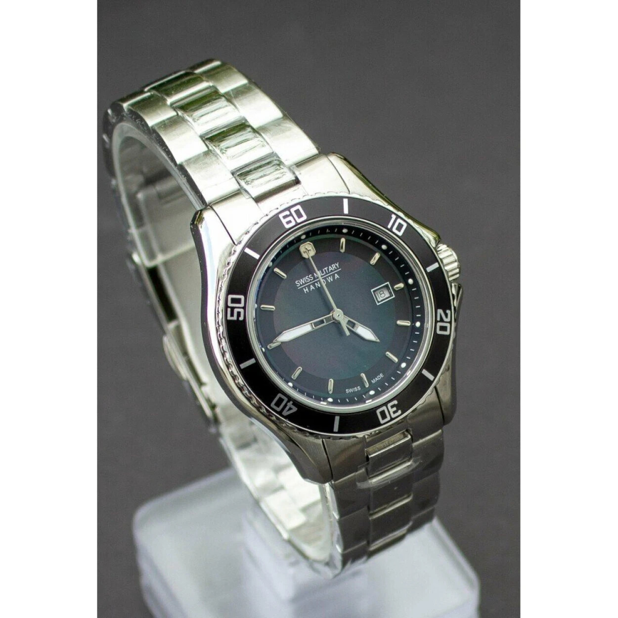 Pre-owned Swiss Military Hanowa Swiss Made Automatic Women's Watch 06-7296.7.04.007