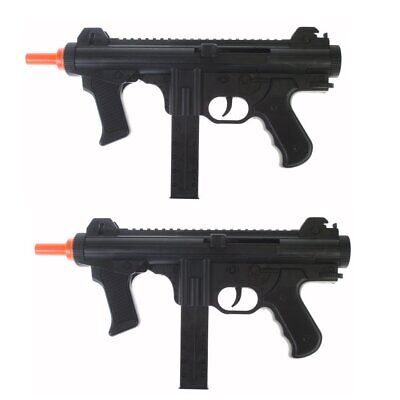 Lot of 2 Dark Ops Airsoft Spring Power Mini SMG Tactical Air