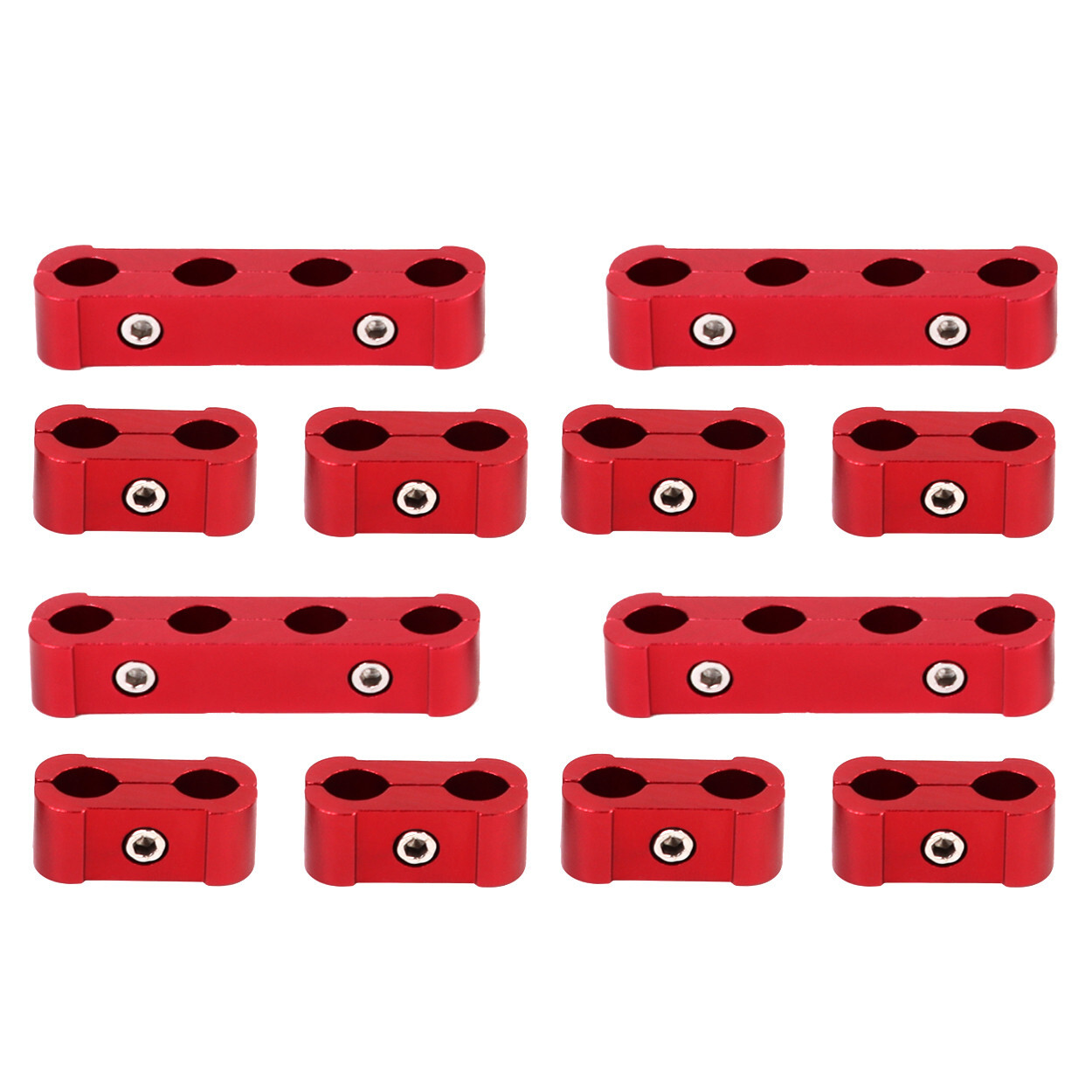Spark Plug Heat Shield Protector Engine Spark Plug Wire Separator Red 20Pcs