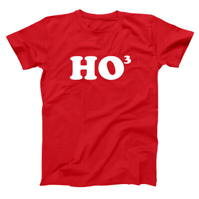 Ho 3 Ho3 Funny Christmas Outfit Geek Humor Red Basic Men's T-Shirt