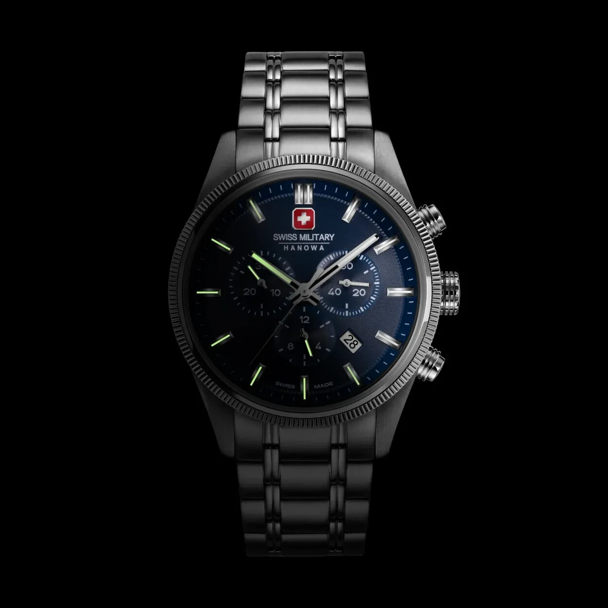 Pre-owned Swiss Military Hanowa Swiss Made Men's Watch Smwgi0003104