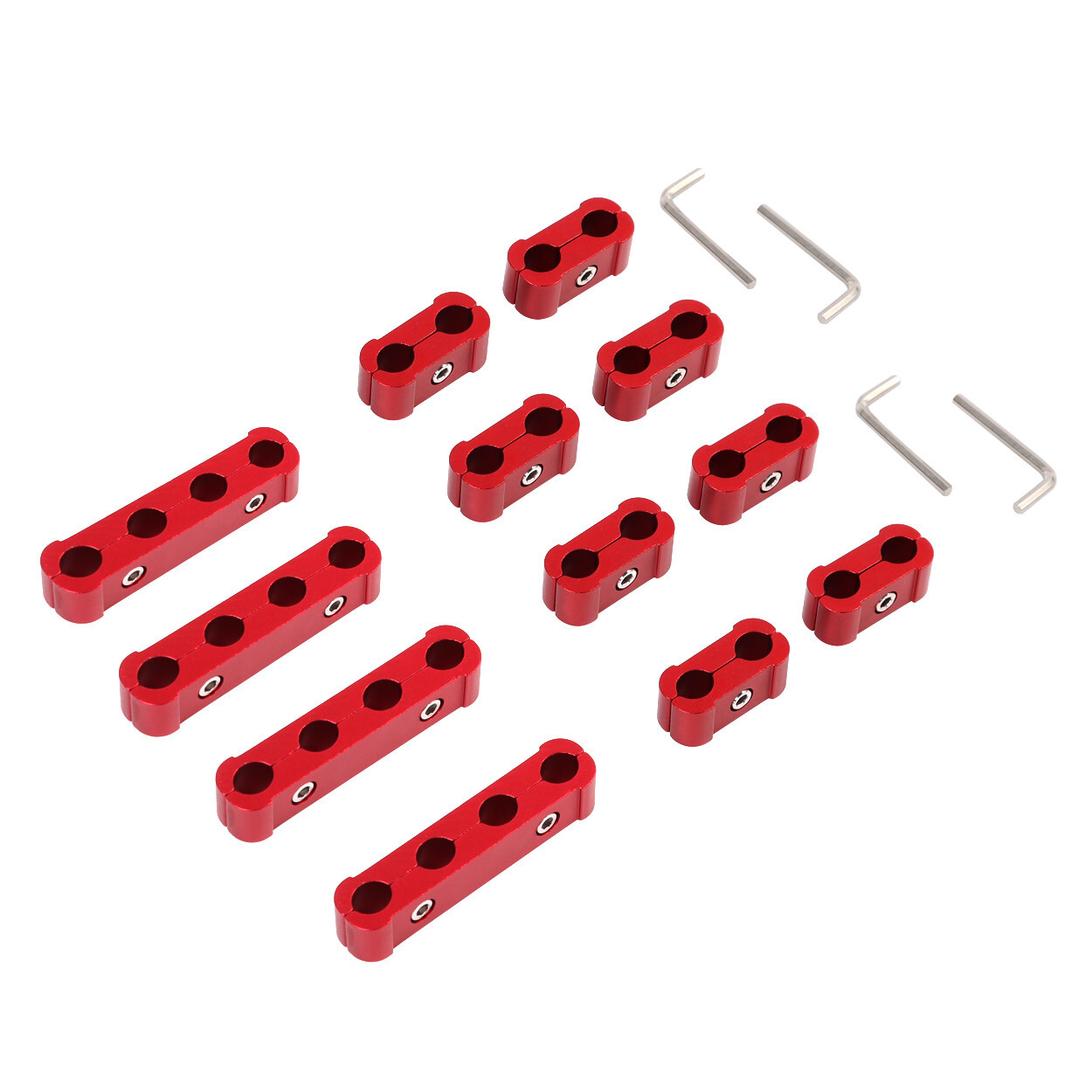 Spark Plug Heat Shield Protector Engine Spark Plug Wire Separator Red 20Pcs