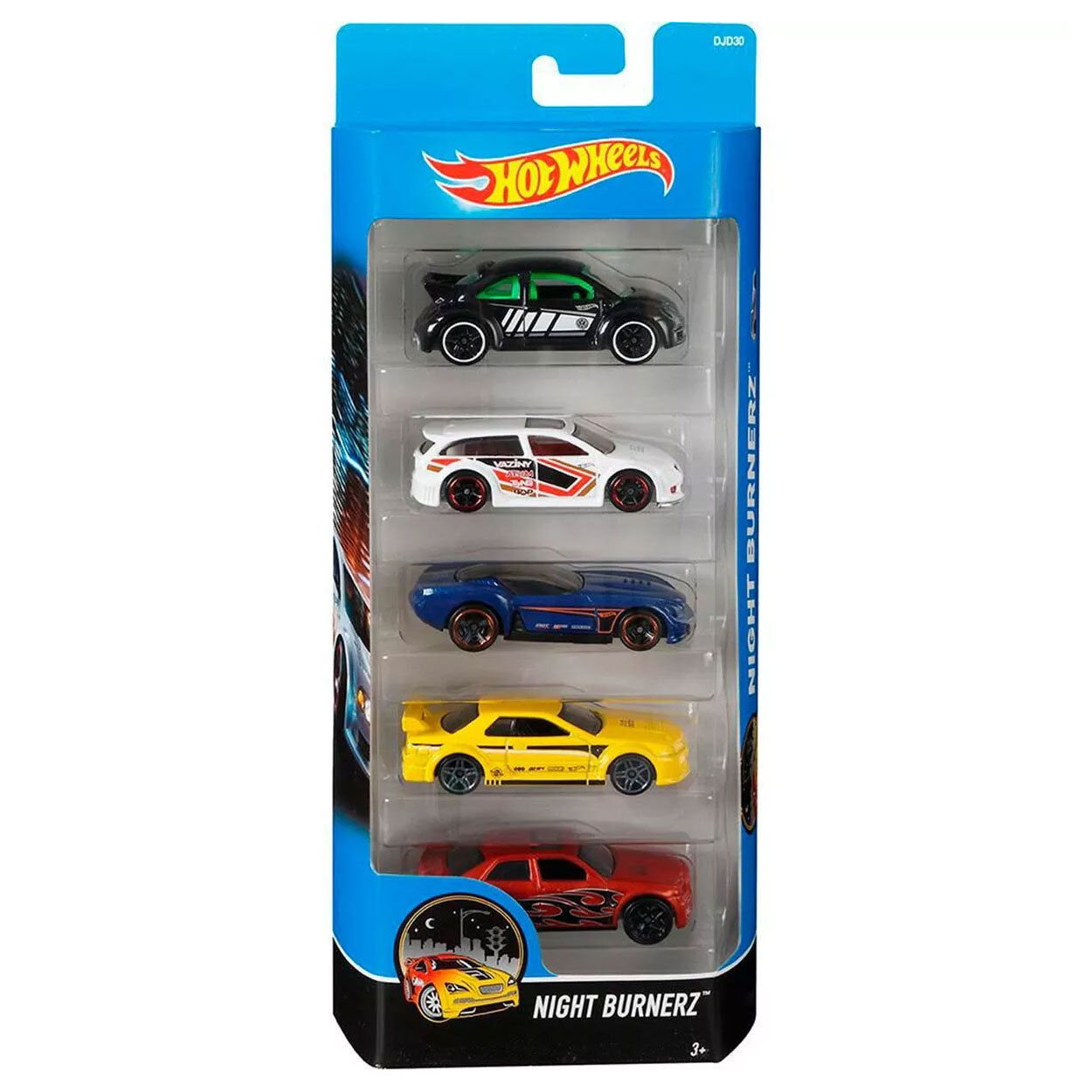 Hot Wheels NIGHT BURNERZ 1:64 Scale Diecast Vehicle 5-Pack Hot Wheels NIGHT BURNERZ 1:64 Scale Diecast Vehicle 5-Pack