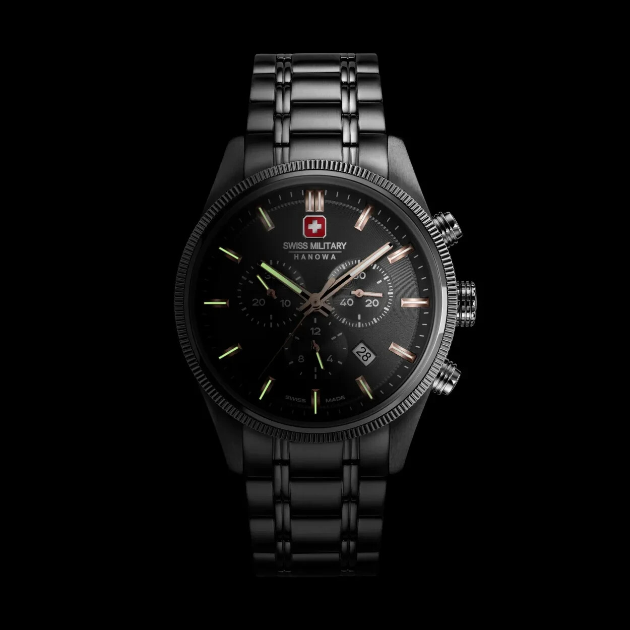 Pre-owned Swiss Military Hanowa Swiss Made Men's Watch Smwgi0003103