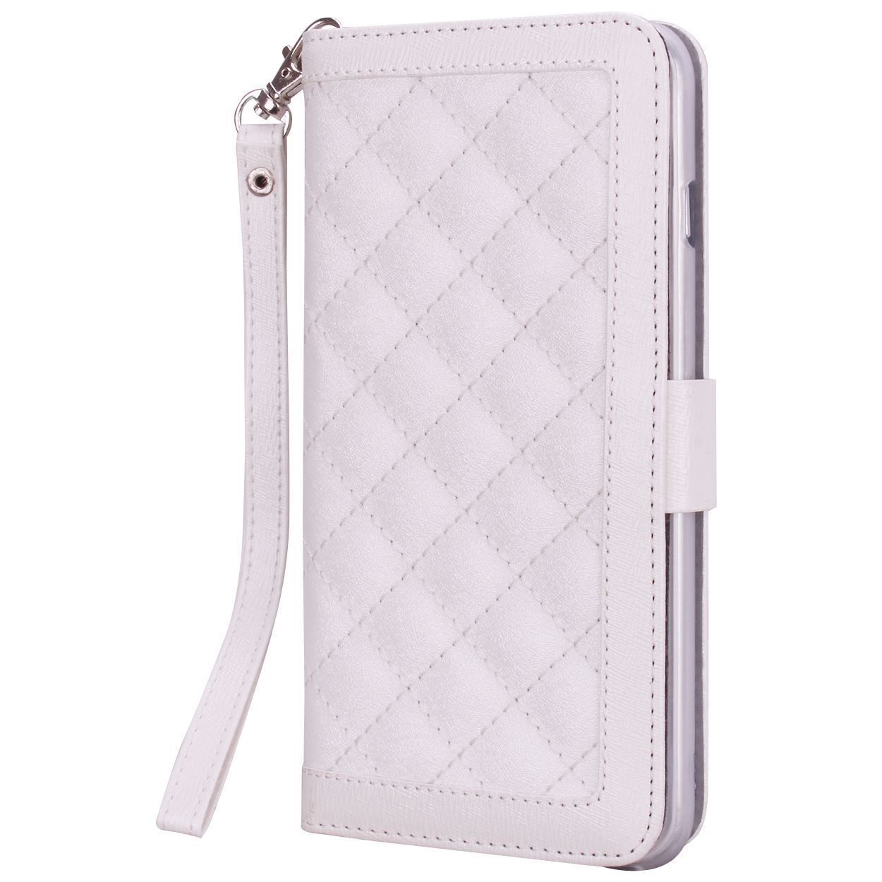 Los casos de Cartera Blanco para iPhone 6 Plus