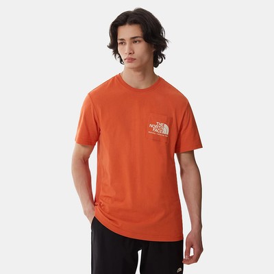 

Мужская оранжевая футболка The North Face Berkeley California Pocket SS Lifestyle, Оранжевый, The North Face Berkeley California Pocket SS Lifestyle T-Shirt