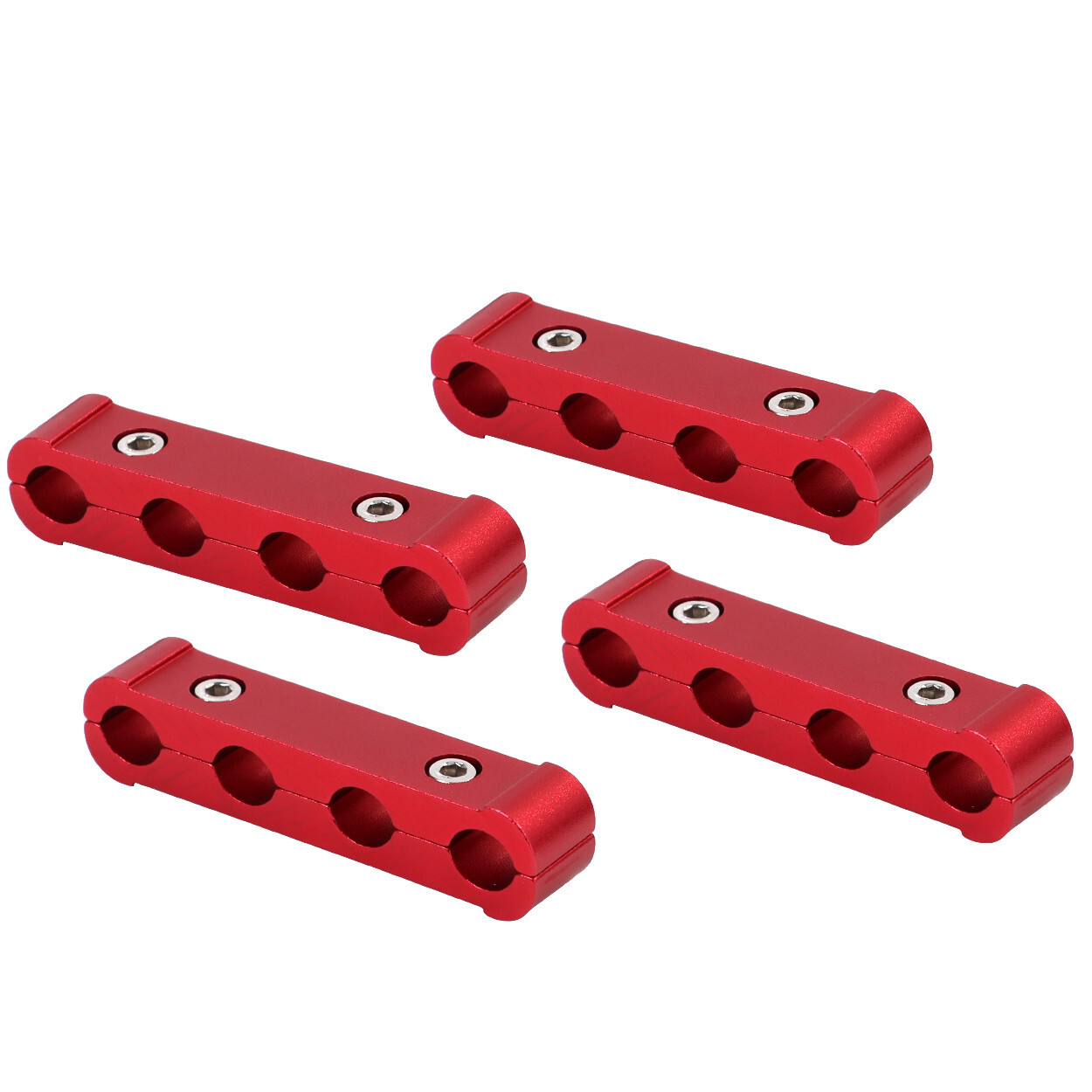 Spark Plug Heat Shield Protector Engine Spark Plug Wire Separator Red 20Pcs