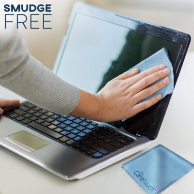 Care Touch Microfiber Cleaning Cloths, 12 Pack - Glasses Cleaner Wipes -