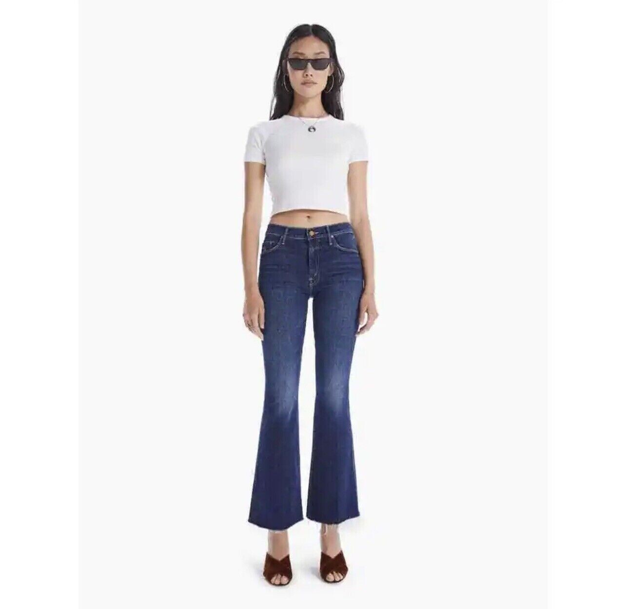 NWOT Mother The Weekender Fray Jeans Teaming Up Women's Size