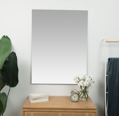 New! Hamilton Hills 30x40 inch Frameless Rectangular Mirror