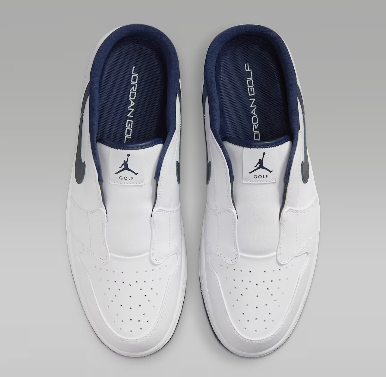 Air Jordan Mule Golf Shoes White Midnight Navy Men's | Size