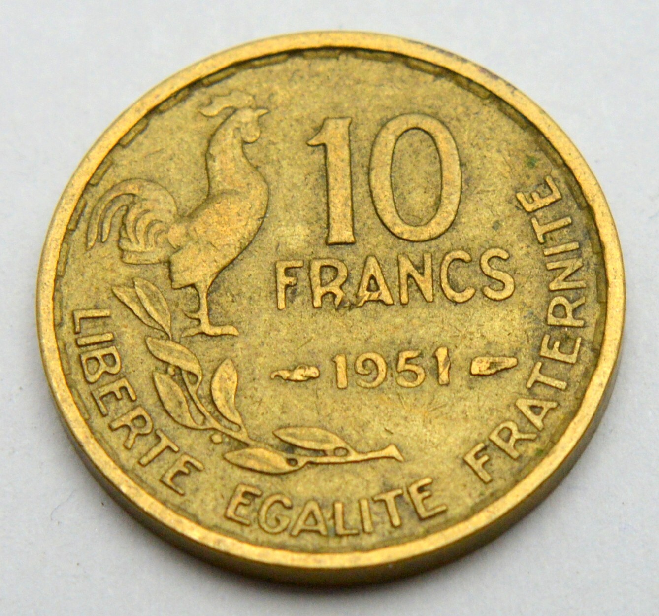 フランス 10 FRANCS 1951年 硬貨 FRANCE 10 FRANCS 1951 OLD