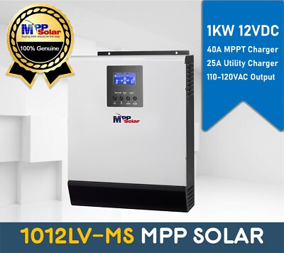 1000w 12v 110v MPP Solar off grid Inverter 40A MPPT solar charger 1012LV MS