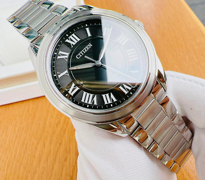 Citizen Arezzo Black AW1690 51E Dial Eco Drive Sapphire Crystal
