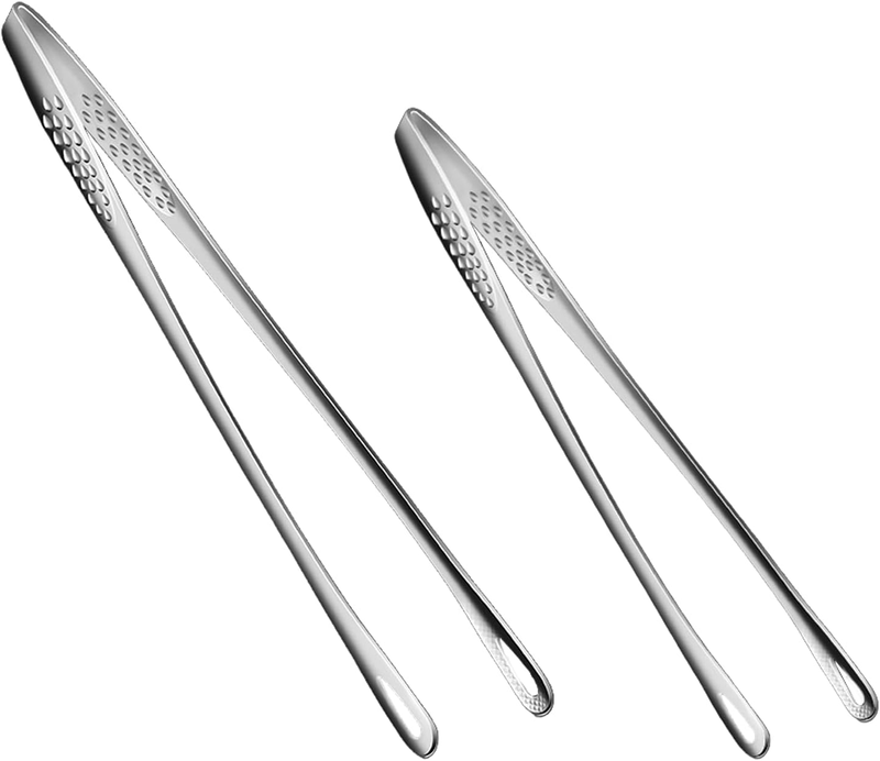 2PCS 316 Stainless Steel Korean Food Tongs Heavy Duty for Korean Food Tongs Heav