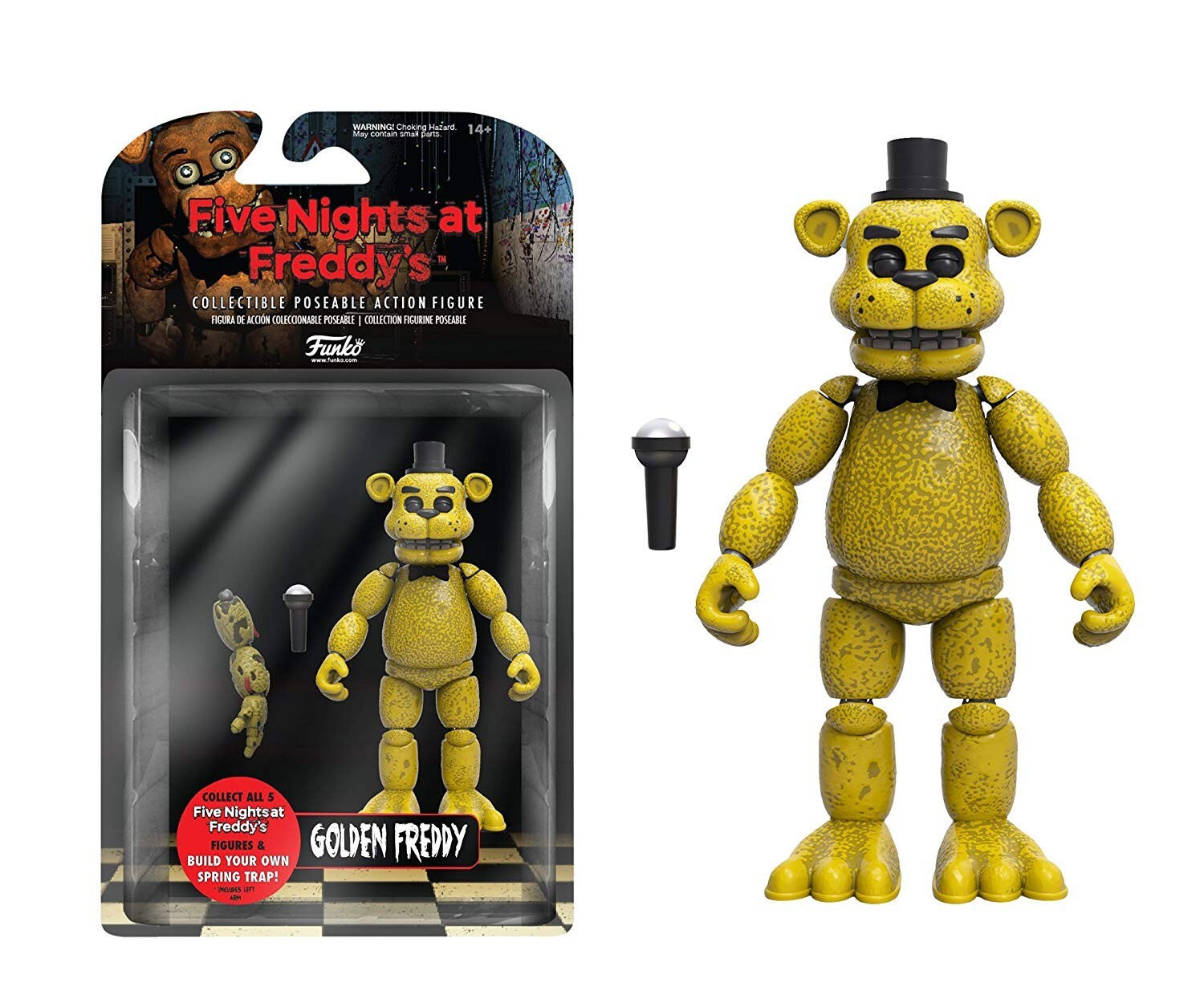 TOY FIGURE MEXICAN FIVE NIGHTS AT FREDDY 'ANIMATRONICS SPRINGTRAP C TWISTED  9IN