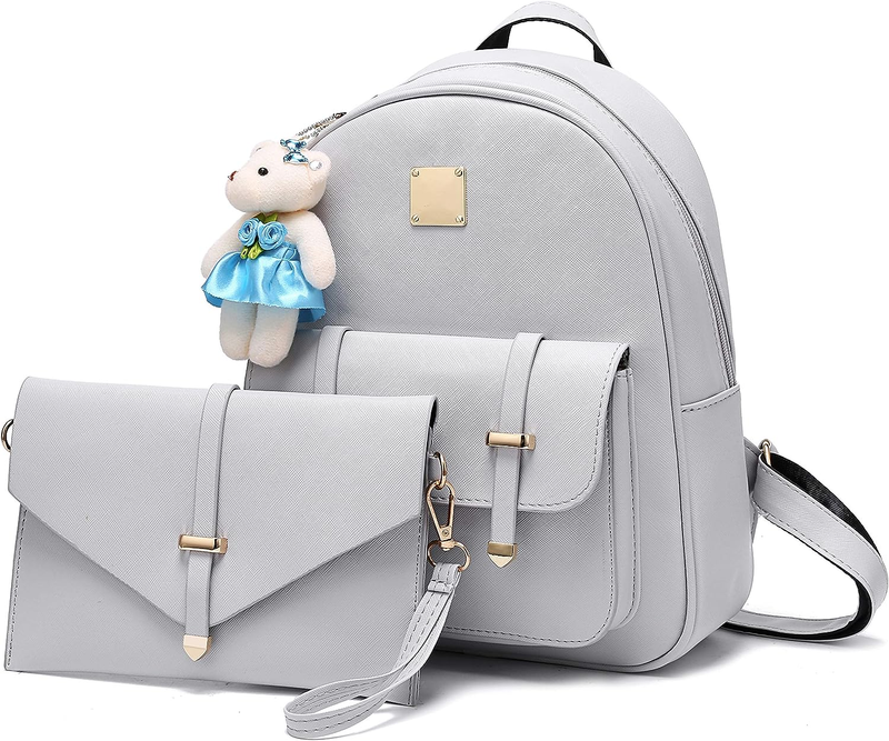 For Girls With Wallet Set Small Size Cute Leather Back Pack