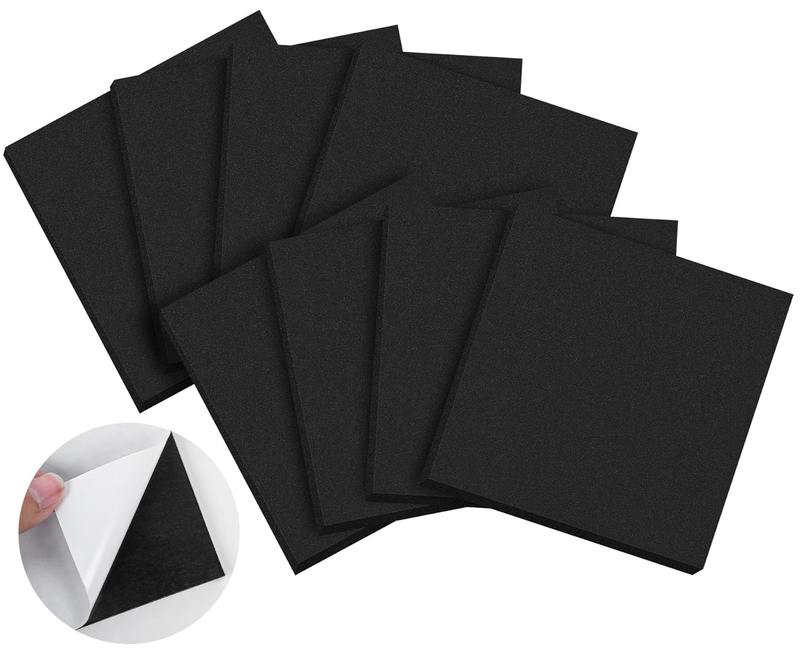 8 PCS Adhesive Foam Padding Sheets Closed Cell Neoprene Foam Sheet 1/2