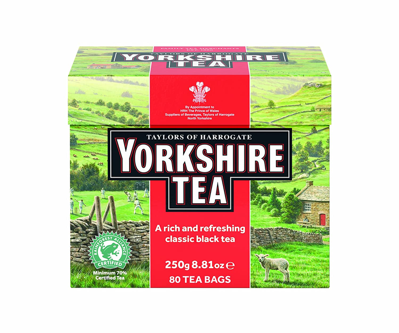 80 Teabags Taylors of Harrogate Yorkshire Red Classic Black Tea UK's Favorite