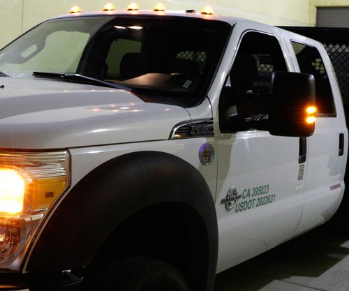 Smoked Lens Amber LED Side Mirror Marker Lights For 2008-16 Ford F250 F350 F450