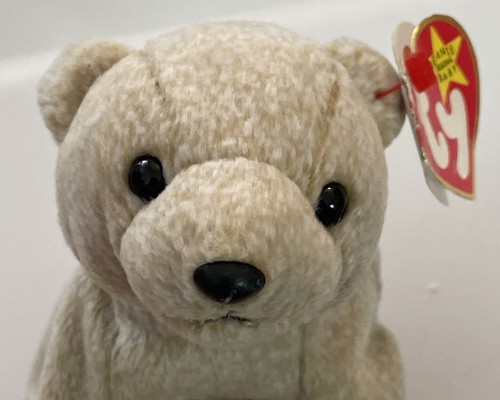 TY Beanie Babies Lot of 2 Bears Almond and Pecan Retired Rare Vintage 1999 PE