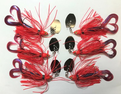 Vibrating Jig Black Perch 6 Total 3//8 /& 3 1//2 w//Weedguard /& Trailer