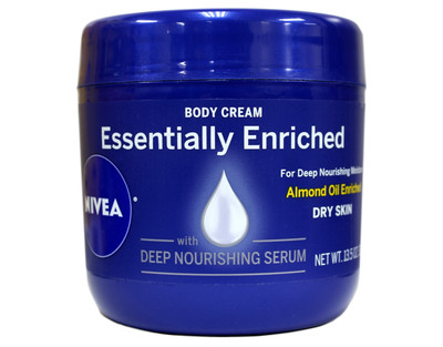3 Pack Nivea Body Cream Essentially Enriched Almond Oil for Dry Skin 13.5 oz Jar