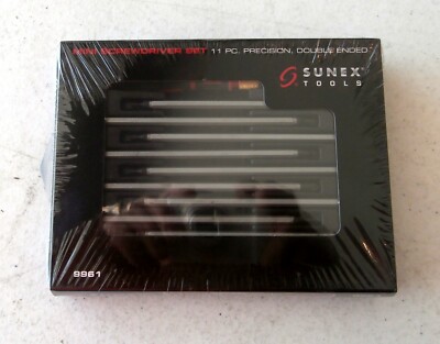 Sunex 9961 11 Pc. Precision Double Ended Mini Screwdriver Set Brand New!